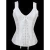 Bridal Corset White with Lace Up Front