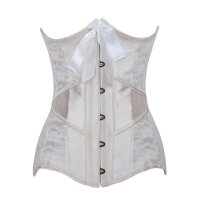 Bridal Corset Steel Boned Underbust Ivory