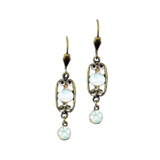 Earrings Opal Dangles - Click Image to Close