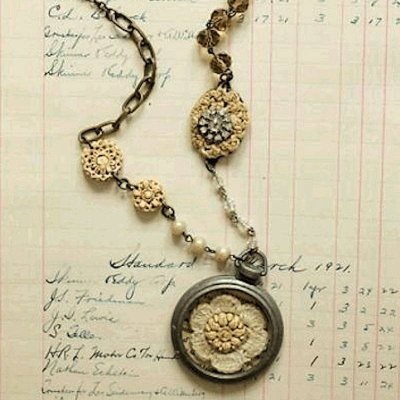 Pendant Necklace Lace Heirloom