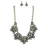 Jewelry Set Floral Explosion Necklace and Earrings