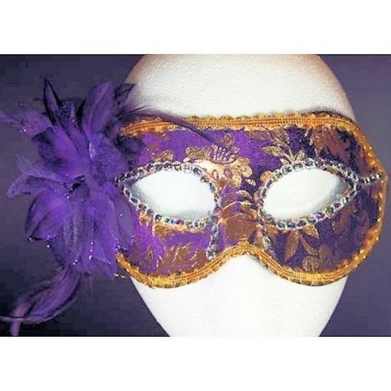 Mask Venetian Carnival in Tie On Style - Click Image to Close