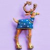 Lapel Pin Dash Away Comet Reindeer