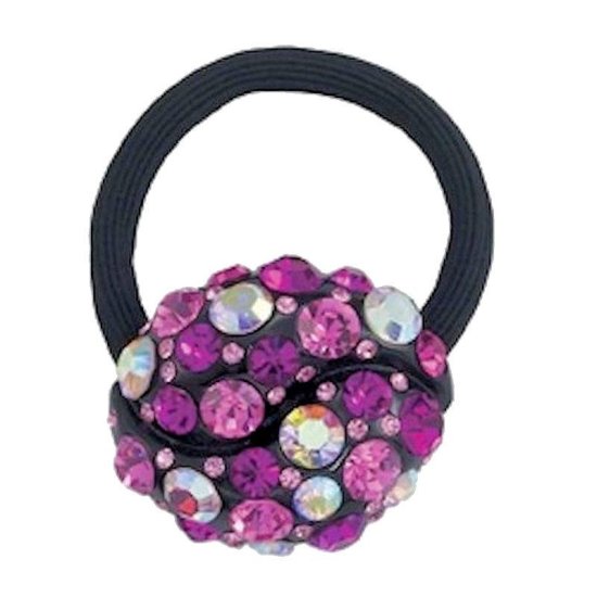 Ponytail Holder Pink Sparkle Explosion - Click Image to Close