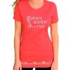 T-Shirt Rhinestone Live Love Laugh in Red by Sabrina Barnett