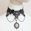 Choker Necklace Black Romantic Dalliance