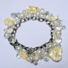 Bracelet Mother of Pearl and Crystal Charms