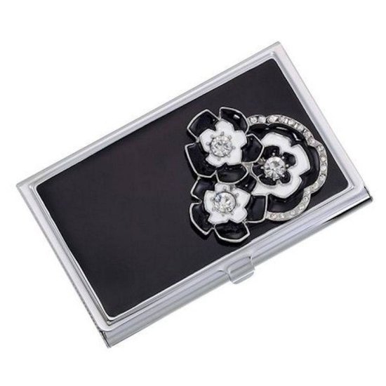 Metal Wallet Casablanca Flowers - Click Image to Close