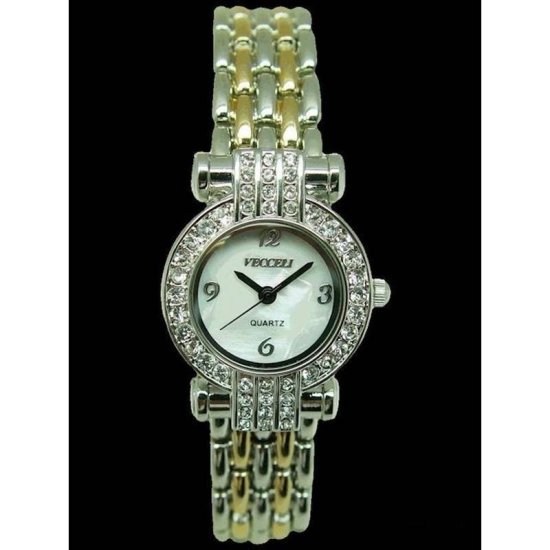 Watch with Crystals Round Face in Egg Gift Box - Click Image to Close