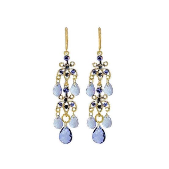 Earrings Blue Dazzle - Click Image to Close