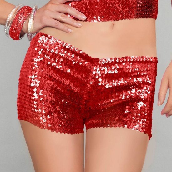 Shorts Sequin Stretch for Your Dance Costume - Click Image to Close