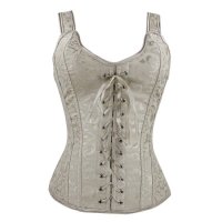 Bridal Corset Ivory with Lace up Front
