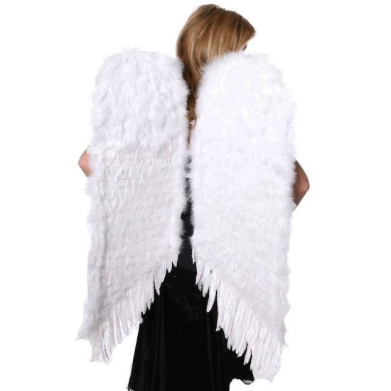 Feather Wings White 38.5 Inches Tall - Click Image to Close