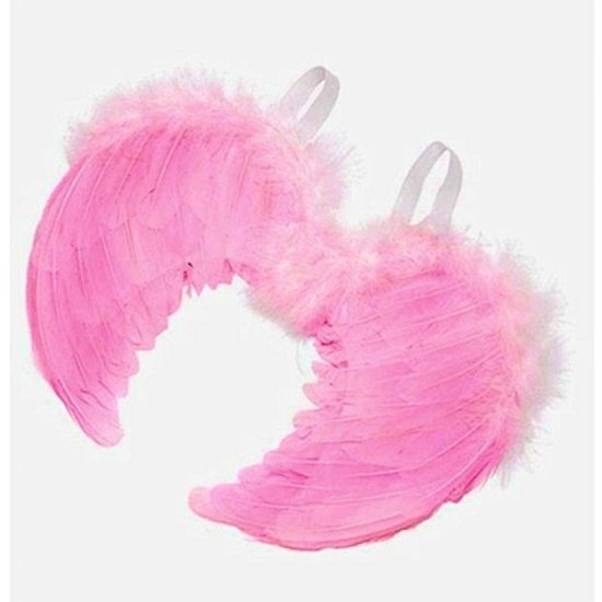 Feather Wings Pink 19 Inches Tall - Click Image to Close