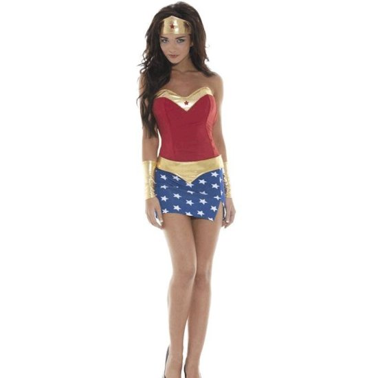 Costume Halloween Sexy Super Hero Also Plus Sizes - Click Image to Close