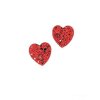 Earrings Red Hearts on Fire