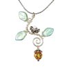 Pendant Necklace Topaz Drop Nest