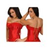Corset Red with Ruffle Bodice and Side Zipper