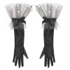 Gloves Elegant Long Black for Your Costume