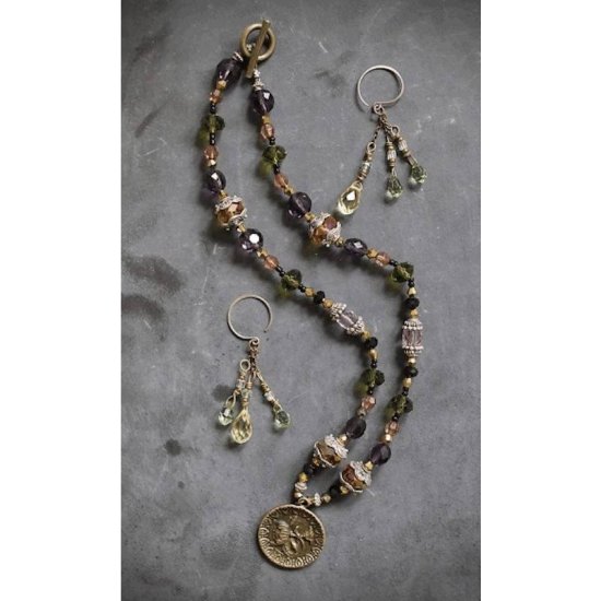Beaded Necklace Josephine Gemstones - Click Image to Close