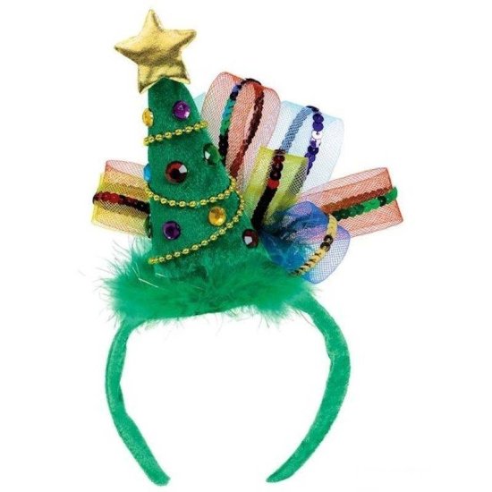 Christmas Headband Christmas Tree Sparkle - Click Image to Close