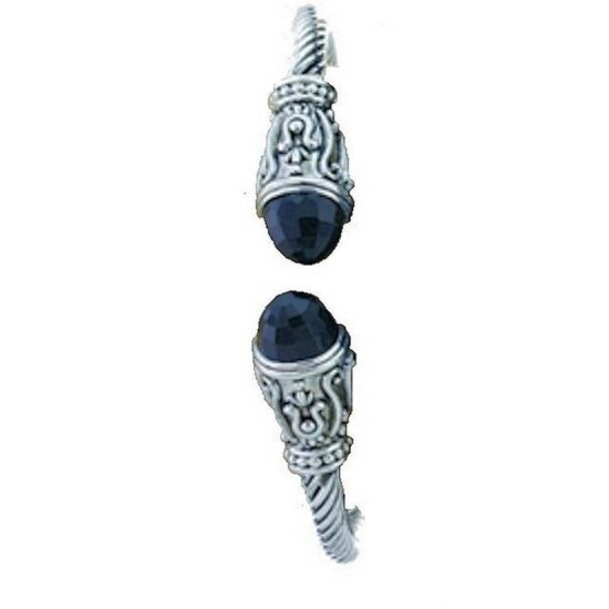 Bracelet Black Crystal Enchantment Bangle - Click Image to Close