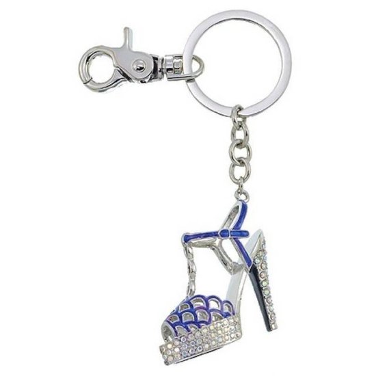 Keychain Blue Platform Shoe - Click Image to Close