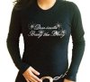 Christmas Rhinestone T-Shirt Santa Bring the Bling