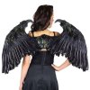 Feather Wings Medium Black Maleficent Style