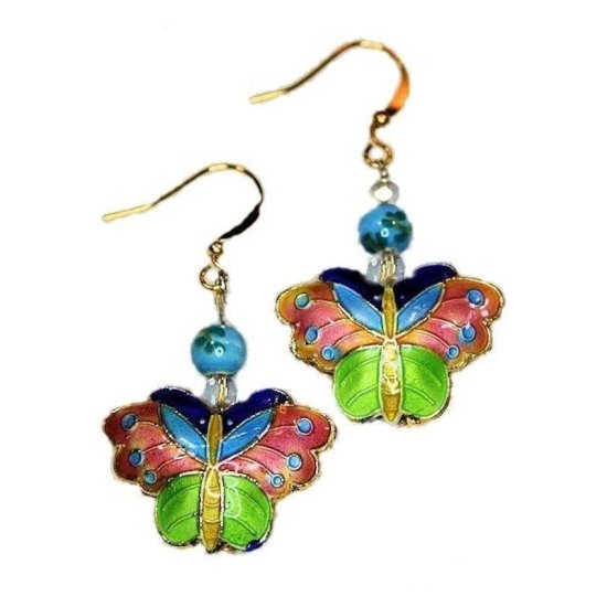 Earrings Butterfly Delight - Click Image to Close