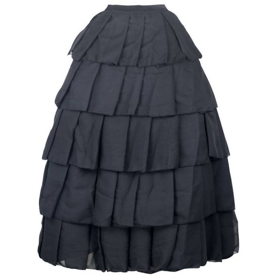 Skirt Black Tiered Long Elegant Enchantress - Click Image to Close