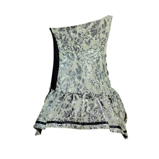 Corset Silver Jumper in Shimmering Rose Fabric - Click Image to Close