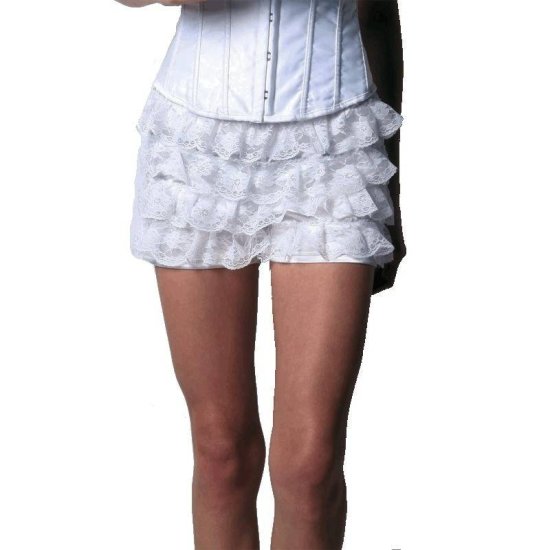 Shorts in Ivory Layered Lace for Your Corset - Click Image to Close