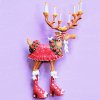 Lapel Pin Dash Away Donna Reindeer