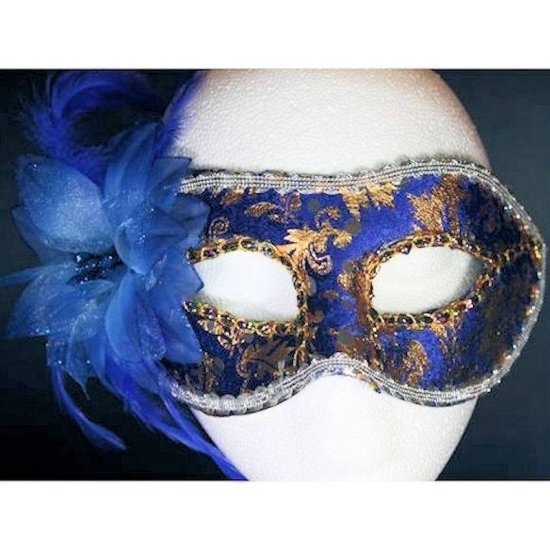 Mask Venetian Carnival in Tie On Style - Click Image to Close