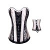 Corset White with Lace Up Bodice