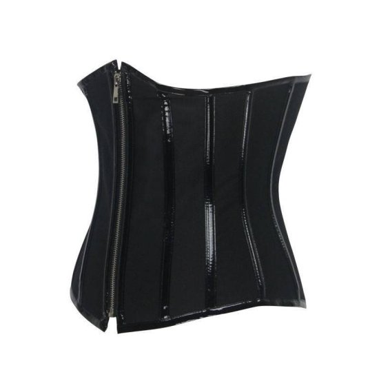 Steel Boned Underbust Corset Black Also Plus Sizes - Click Image to Close