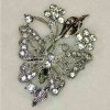 Lapel Pin Butterfly Brooch with Crystals by Spring Street Design