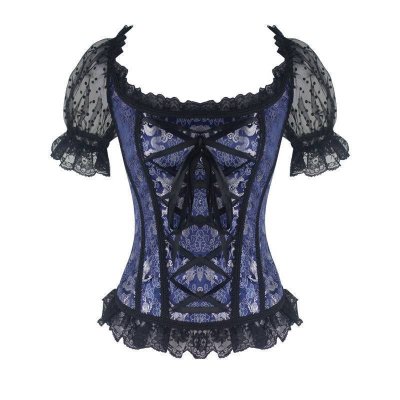Corset Blue with Sleeves
