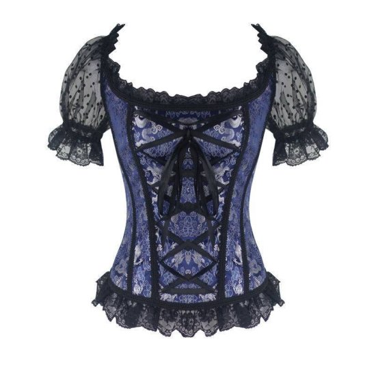 Corset Blue with Sleeves