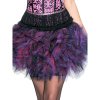 Skirt Brilliantly Fluffy Tutu in Black and Purple Tulle