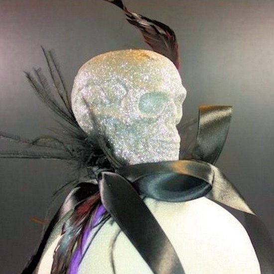 Headband Halloween Glitter Skull in 2 Styles - Click Image to Close