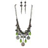 Jewelry Set Grecian Charms Necklace and Earrings