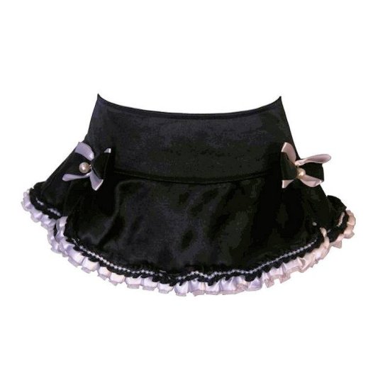 Skirt French Maid Style with Pearl Beads - Click Image to Close