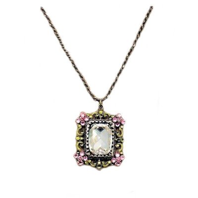 Pendant Necklace Crystal Reflection