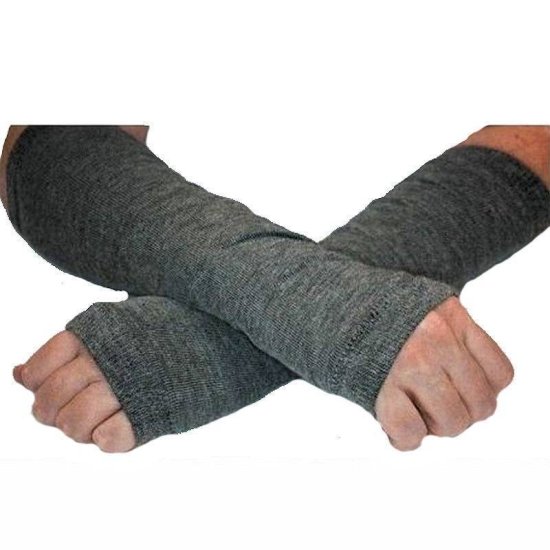Gloves Finger-less Gray - Click Image to Close