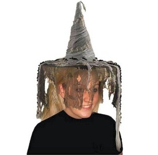 Witch Hat for a Halloween Costume in Spooky Design - Click Image to Close