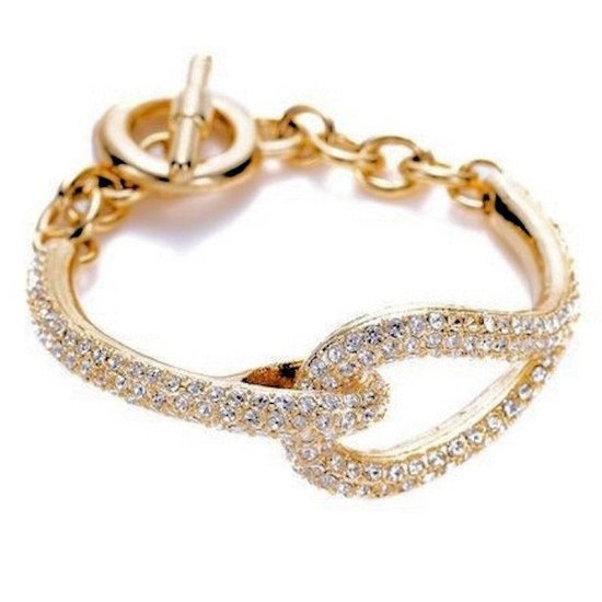 Bracelet Chain of Love in Gold - Click Image to Close