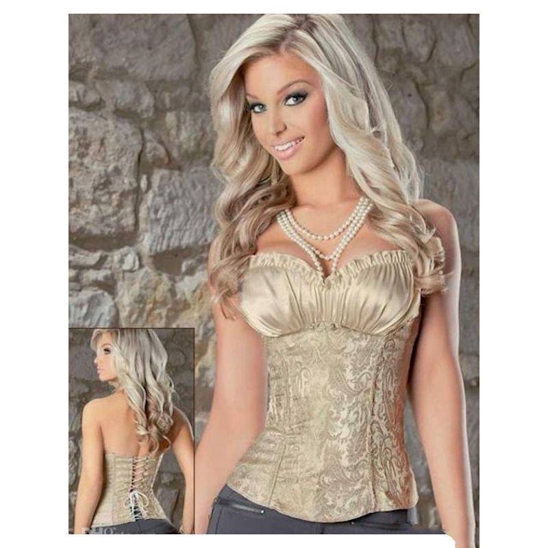Corset Gold with Padded Bodice - Click Image to Close