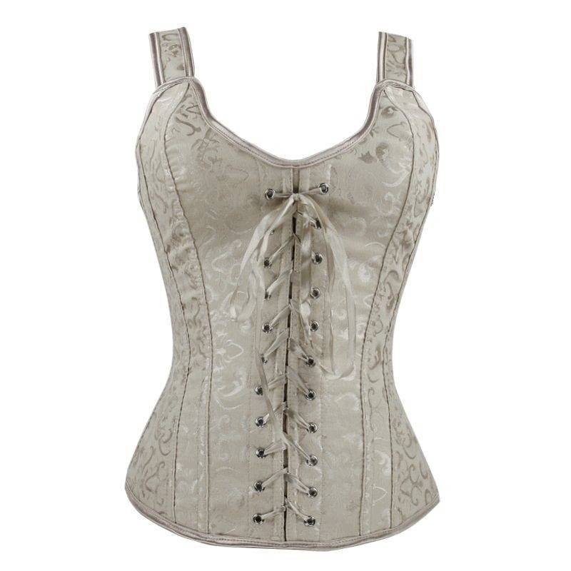 ivory strapless corset